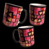 Taza cerámica premium corazones