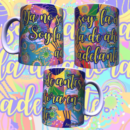 Taza 325ml cerámica premium frase motivadora