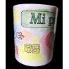 taza mug de cerámica premium personalizada, regalo original de fin de curso para la o el profe. Apta para consumo alimentario. C