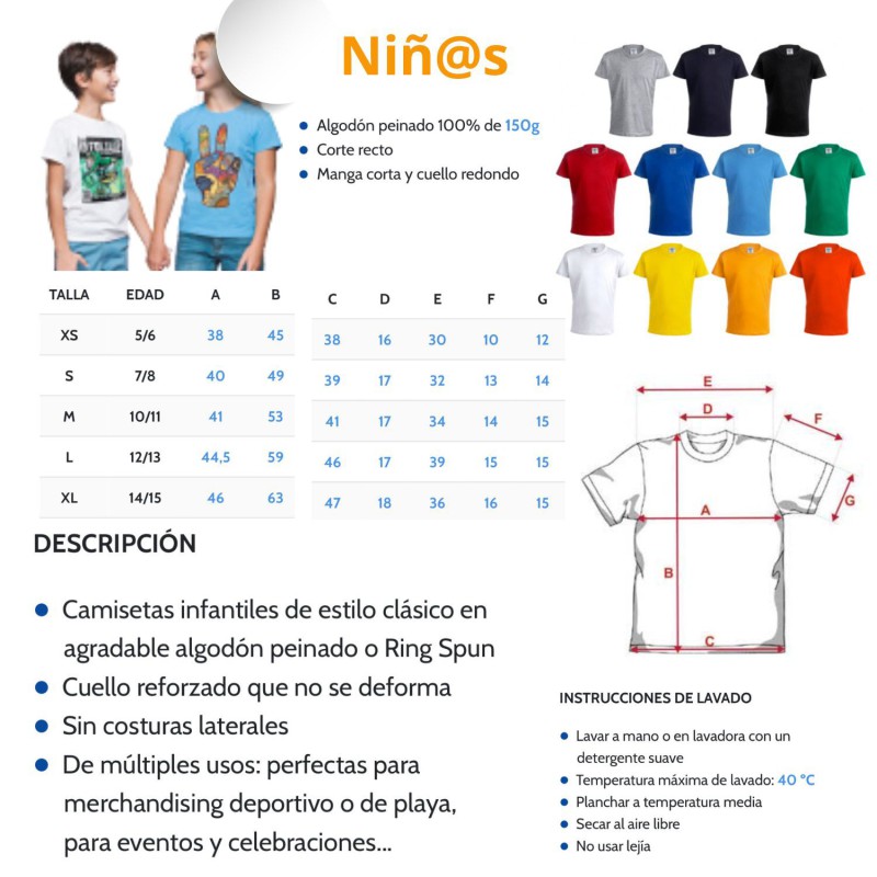 Camiseta infantil