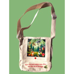bandolera ilustración, bosque encantado