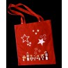 Totebag rojo navidad 100% algodon