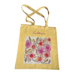 Totebag Algodón 100% reciclado de 120g Resisten hasta 8kg de peso con ilustración de luz di weena